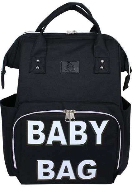 Paris Baby Bag Baskılı Kadın ve Anne Bebek Çantası