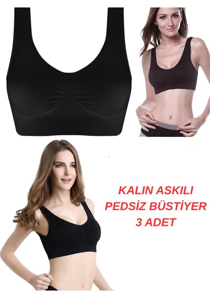 3'lü Paket Göğüs Toparlayıcı Kalın Askılı Pedsiz Sütyen Korse Spor Sütyen Büstiyer Yarım Atlet fiyatları