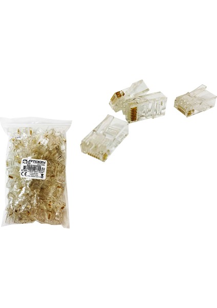 100 Parça Starndart Internet Ethernet Jack Jak PL-6153 (3791) fiyatları