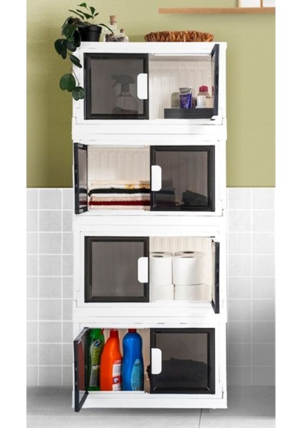 4 Katlı Çok Amaçlı Katlanır Banyo Mutfak Düzenleyici Dolap, Organizer, Ayakkabılık fiyatları