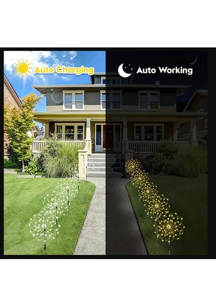 150LED / Çok Renkli Fachoi Güneş Enerjili Havai Işıkları 1 Adet modelleri