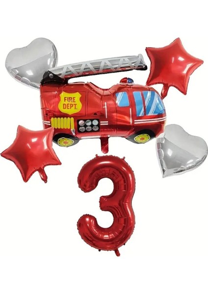 Itfaiye Aracı 3 Yaş Folyo Set