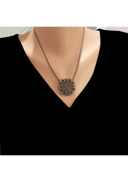 925 Ayar Gümüş Ve Bronz Karışımı Karışık Desenli Kolye fiyatları