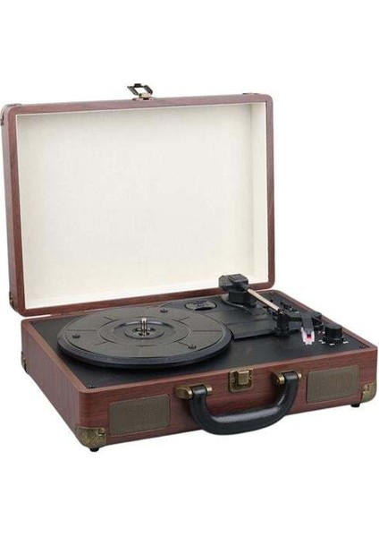 Magıcvoıce PU16 Retro Vintage Çanta Pikap - Radyo - Bluetooth - USB Mp3 Çalar 350X255X115MM