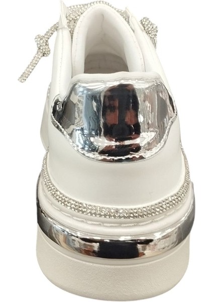 8392589Z Iç Dış Deri Ortopedik Taş Detaylı Parlak Bağcıklı Günlük Şık Kadın Casual Ayakkabı fırsatları