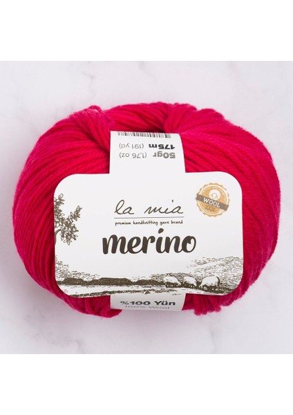 Merino Fuşya El Örgü ipi - L058 - 33787