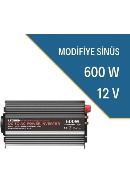 600W-12V Modifiye Inverter