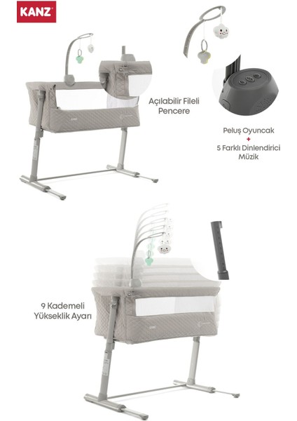 Dreams N Sounds Anne Yanı Beşik Bej fırsatları