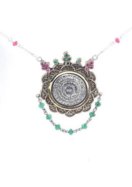 925 Ayar Gümüş Ve Bronz Karışımı Dualı Otantik Kolye indirimleri