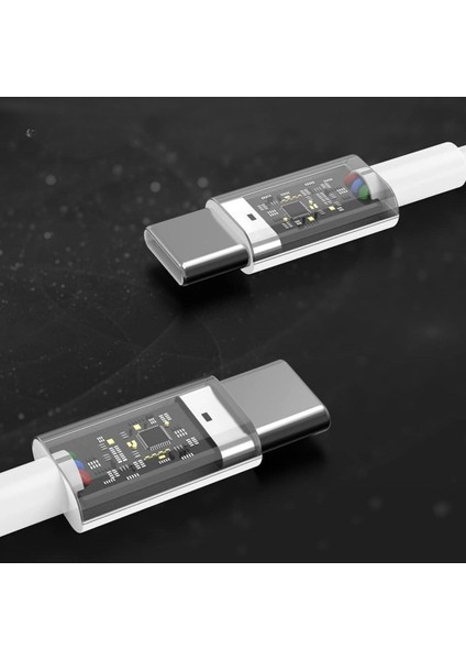 ® Apple 15/15 Pro Type-C To Type-C Hasır Örgü Hızlı Şarj Kablosu (1m)