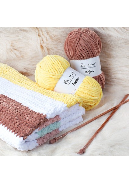 Mellow Bebe Sarı El Örgü ipi - 909 - 34158
