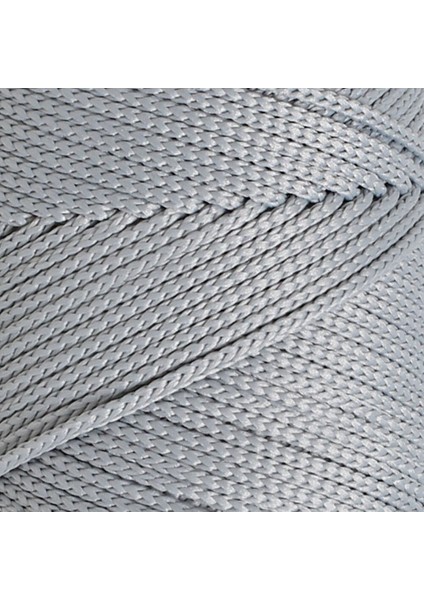Loren Polyester Soft Macrame Açık Gri El Örgü Ipi - LM036 - 34441