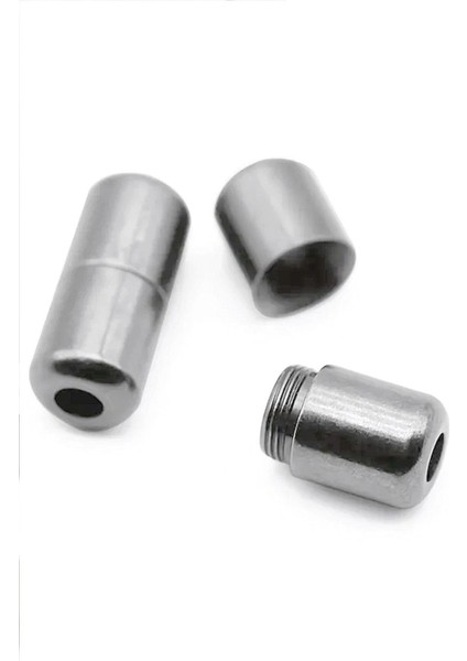 Ayarlanabilir 1 Çift Vizon Vidalı Kapsül Uçlu 6 Mm Lastik Pratik Bağcık