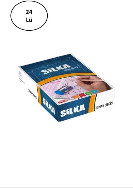 Silka Orta Boy Mavi Sınav Silgisi Art9 24 Lü fiyatları