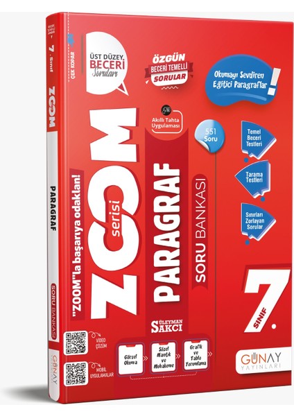 7. Sınıf Zoom Paragraf Soru Bankası