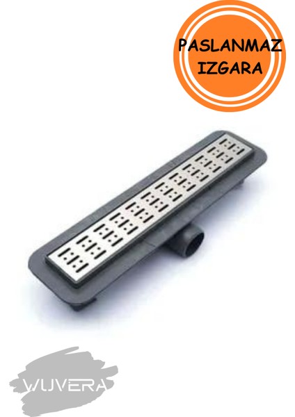 30 cm Duş Kanalı Yer Sifonu Gider Krom - Wuvera modelleri