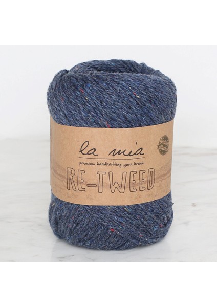 Re-Tweed Lacivert Melanj El Örgü ipi - L108 - 34412