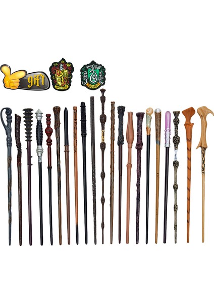 Harry'nin Yeni Stili 27 Tür Potter Asasına Cosplay Metal Iron Core Dumbledore Luna Asası Çocuk Sihirli Asa Hediye Kutusu Olmadan Potter Prop (Yurt Dışından) modelleri