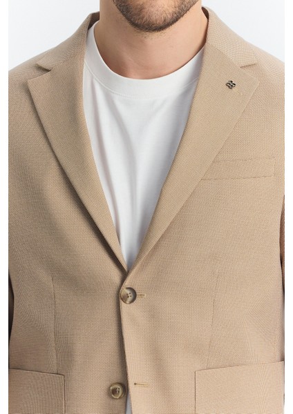 Zenova Erkek Camel Yarım Astarlı Torba Cepli Ilkbahar-Yaz Spor Blazer Ceket fiyatları