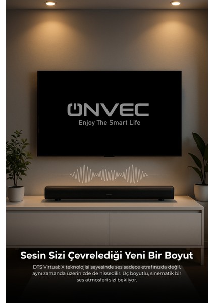 Harmony 2.1 Kanal Soundbar Bluetooth 5.3 HDMI Arc USB Optik Girişli Kablolu Subwoofer Ev Sinema Hoparlör Sistemi
