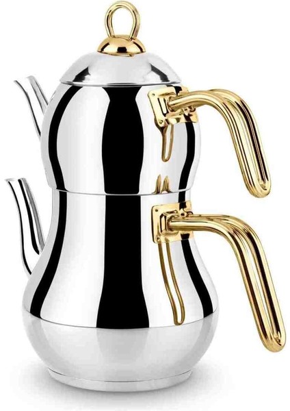 3,85 L Büyük Şahmeran Altın Çaydanlık, şık ve dayanıklı mutfak gereci fiyatları