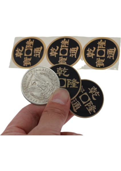 Yarım Dolar Kopya Stili Johnny Wong Çift Yüz Süper Üçlü Sikke Yarım Dolar Veya Morgan Doları Para Sihir Hileleri Araçları Gimmicks Klasik Sihir Eğlencesi (Yurt Dışından)