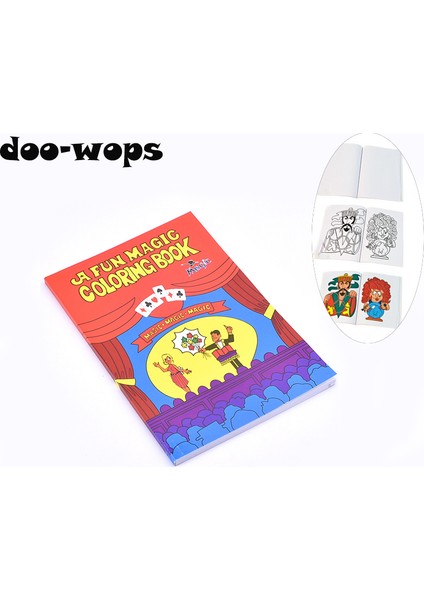 Eğlenceli Sihirli Boyama Kitabı Orta Boy 20.5cm*13.5cm Çocuklar Için En Iyi Sihirbazlık Gösterisi Numarası Illüzyon Zihin Okuma Komik (Yurt Dışından)