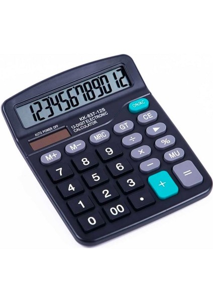 Buffer® Standart Fonksiyonlu 12 Haneli Geniş LCD Ekran,pill Masaüstü Hesap Makinesi