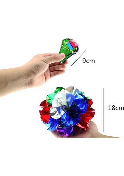 18 mm Tarzı Büyük Buket Çiçekler Sihirli Numara Sahne Illüzyonları Gimmick Aksesuarları Görünmek Boş El Çiçek Topu Bahar Çiçekleri Magia (Yurt Dışından)
