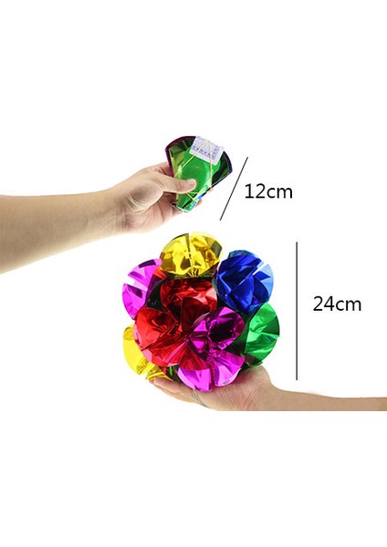 18 mm Tarzı Büyük Buket Çiçekler Sihirli Numara Sahne Illüzyonları Gimmick Aksesuarları Görünmek Boş El Çiçek Topu Bahar Çiçekleri Magia (Yurt Dışından)