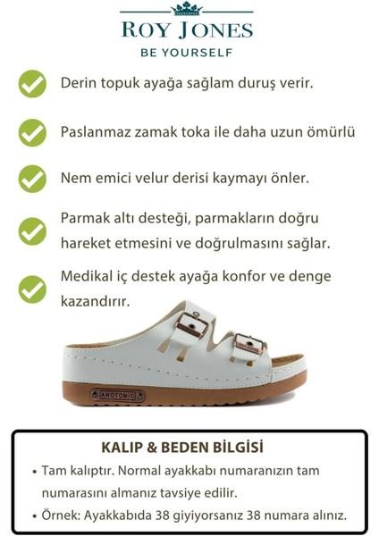 Kadın Ortopedik Anatomik Tabanlı Konfor Modeli Çift Bantlı Tokalı Rahat Dışarı & Ev Içi Terliği fiyatları