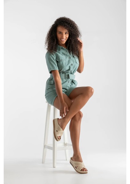 Kadın Ortopedik Yumuşak Tabanlı Terletmeyen Çift Bantlı Hasır Tipi Delikli Rahat Anne Ev Içi Terliği fiyatları