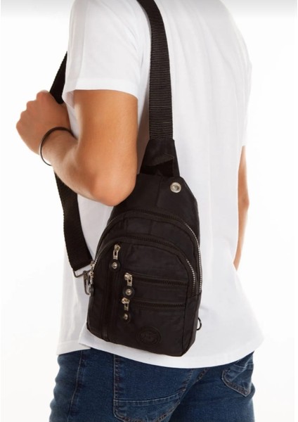Krinkıl Kumaş Bady Bag Göğüs Askılı Çanta