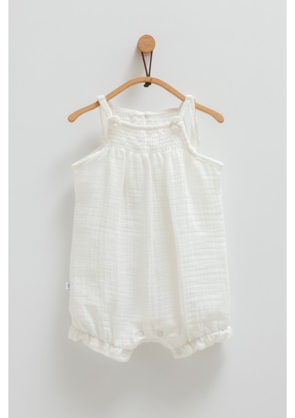 Ip Askılı Kısa Müslin Tulum