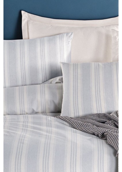 Modern Stripe Nevresim Takımı Çift Kişilik Gentletouch Gri