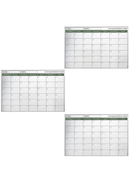 Buffer® Manyetik Yapışkanlı Bir Aylık Program Planlayıcı Takvim 85X56 cm