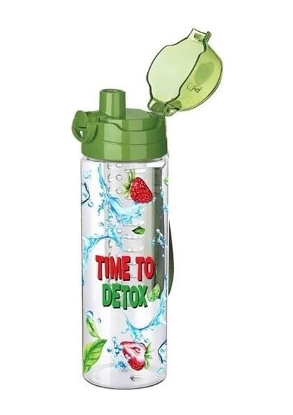 Buffer® Tutma Saplı Kilitli Kendiliğinden Süzgeçli Kolay Taşınabilir Detoks Sporcu Diyet Matarası