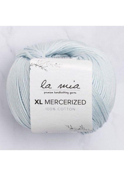 Xl Mercerized Bebe Mavi El Örgü ipi - 79 - 33765