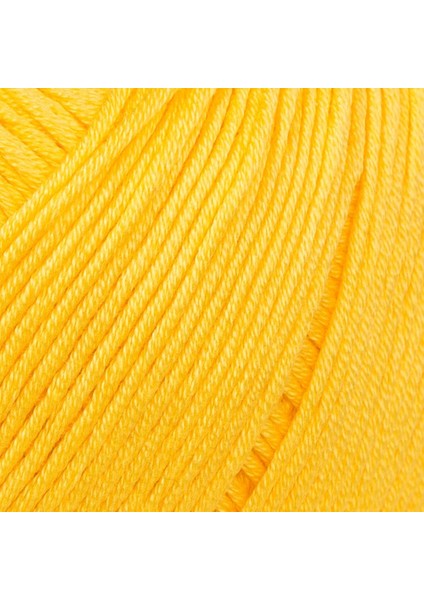Mercerized Cotton Hardal Sarısı El Örgü ipi - 181 - 33583