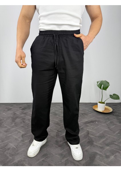 Baggy Soft Keten Erkek Pantolon