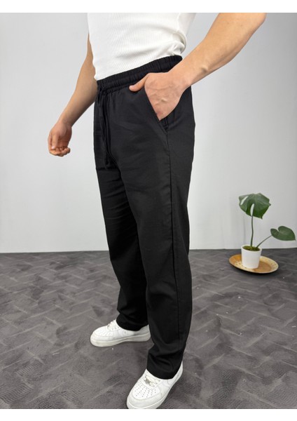 Baggy Soft Keten Erkek Pantolon