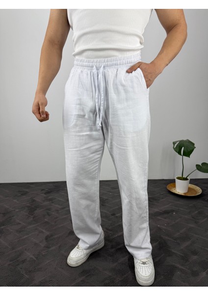 Baggy Soft Keten Erkek Pantolon