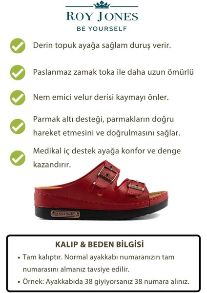 Kadın Ortopedik Anatomik Tabanlı Konfor Modeli Çift Bantlı Tokalı Rahat Dışarı & Ev Içi Terliği fiyatları