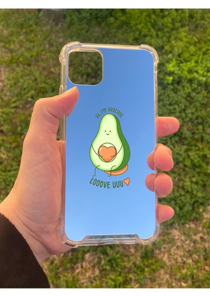 Apple iPhone 11 Pro Max Uyumlu Aynalı Love Desenli Darbe Kamera Korumalı Silikon Telefon Kılıfı