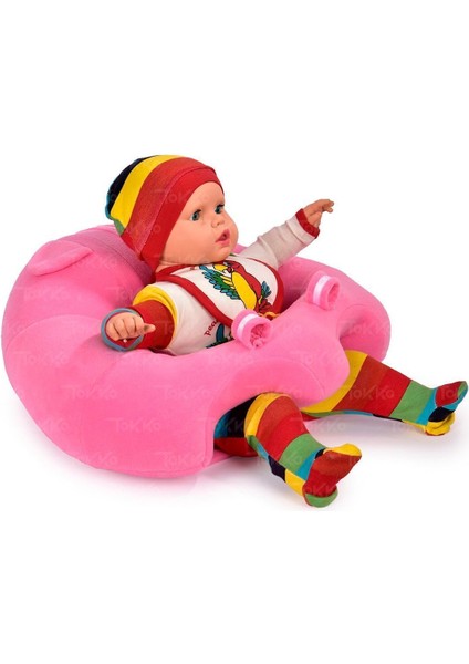 Yastık Bebek Oturma Destek Minderi - Büyük Bebek Koltuğu Pembe fırsatları