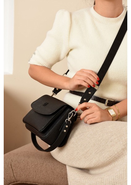 Yeni Sezon Kolon Askılı 4 Bölmeli Kadın Omuz Çantası 21x16cm Pbu2174 fiyatları