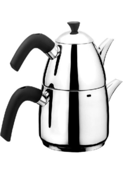 Yeşil Paslanmaz Çelik Çaydanlık, 750 ml, dayanıklı ve şık tasarım