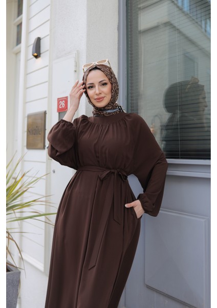 Bahar Elbise & Kahvrengi