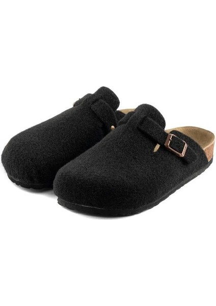 kadın mantar taban keçeli konfor modeli kışlık önü kapalı keçe modeli sabo günlük rahat ev terliği fiyatları