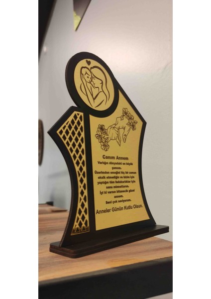 Anneler Günü Hediyesi Isme Özel Pleksi Plaket